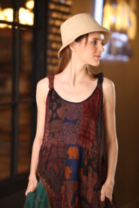 Patchwork long Top